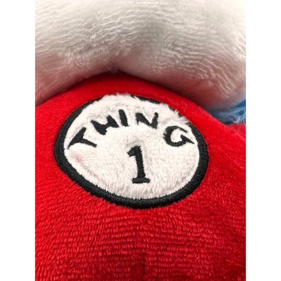 Plush Aurora 2021 Reversible Thing 1 2 Dr. Seuss Cat in Hat 9” Stuffed Animal - Picture 11 of 13